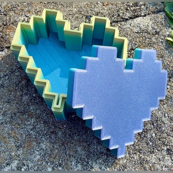 3D Printed Frustration Heart Jewelry Box Valentines Gift - Picture 3 of 11